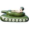 thumbnail image 3 of Inflatable Tank Swimming Pool Float Floatie, Pool Tank Type Water Spray Ring Floaty Party Toys Comfortable Summer Floating Pool Toy for Kids Adults, 3 of 8