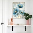 thumbnail image 4 of Canvas Wall Art Vintage Blue Flower Canvas Art Print Watercolor Floral Abstract Modern Minimalist Pictures Wall Decor for Living Room Bedroom Decorations Stretched Framed Ready to Hang 20"x30", 4 of 9