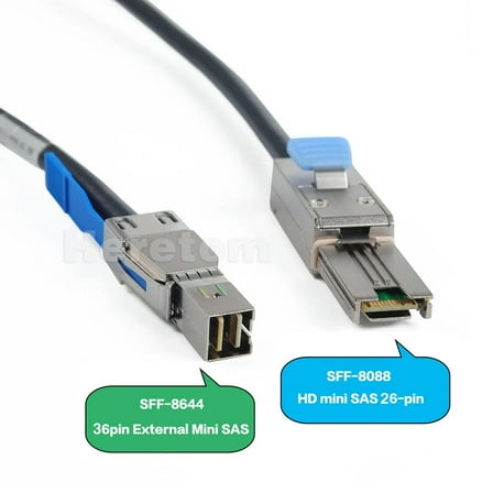 FOR MD1220 External Mini-SAS Cable SFF-8088 To SFF8644 YJXMR 0YJXMR 2M/200CM