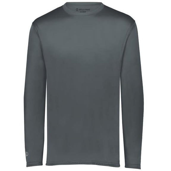Holloway Sportswear S Boys Momentum Long Sleeve Tee Graphite 222823