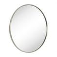 thumbnail image 6 of TEHOME Round Brushed Nickel 36 inch, Silver Metal Circle Wall Mirror for Bathroom, Modern Silver Vanity Mirror for Entryway, 6 of 12
