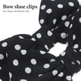 thumbnail image 3 of CIMAXIC 1Pair Black Bow Shoe Clips Decorative Clip on Shoe Embellishments for Pumps Heels Wedding, 3 of 8