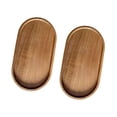 thumbnail image 4 of Bandejas de madera Macarena 2 bandejas para servir Ovalado 19 cm x 10.5 cm, 4 of 8