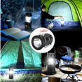 thumbnail image 4 of Linterna LED recargable solar/USB, potente lámpara de camping, linterna de jardín portátil de 2 modos, iluminación colgante de antorcha de 360° con impermeable para, 4 of 5