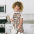 thumbnail image 4 of Pioneer Flower Floral Print Pattern Kids Aprons for Girls and Boys,Adjustable Neck Strap Toddler Aprons for Kids Cooking Baking, 4 of 7