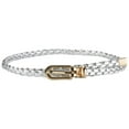 thumbnail image 2 of GILIGEGE Women Casual Knotted Braided Belt Fringe Waist Cord Belt Back Bohemian Style Waist Belt Women Pu Leather Narrow Thin Buckle Strap Waist Belt All Waistband Silver One Size, 2 of 3