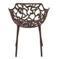 thumbnail image 6 of LeisureMod Stackable Dining Chair in Aluminum with Stackable and Floral Cutout Design Indoor Outdoor Use No Assembly for Modern Home, Kitchen, Patio Devon Collection, 6 of 10