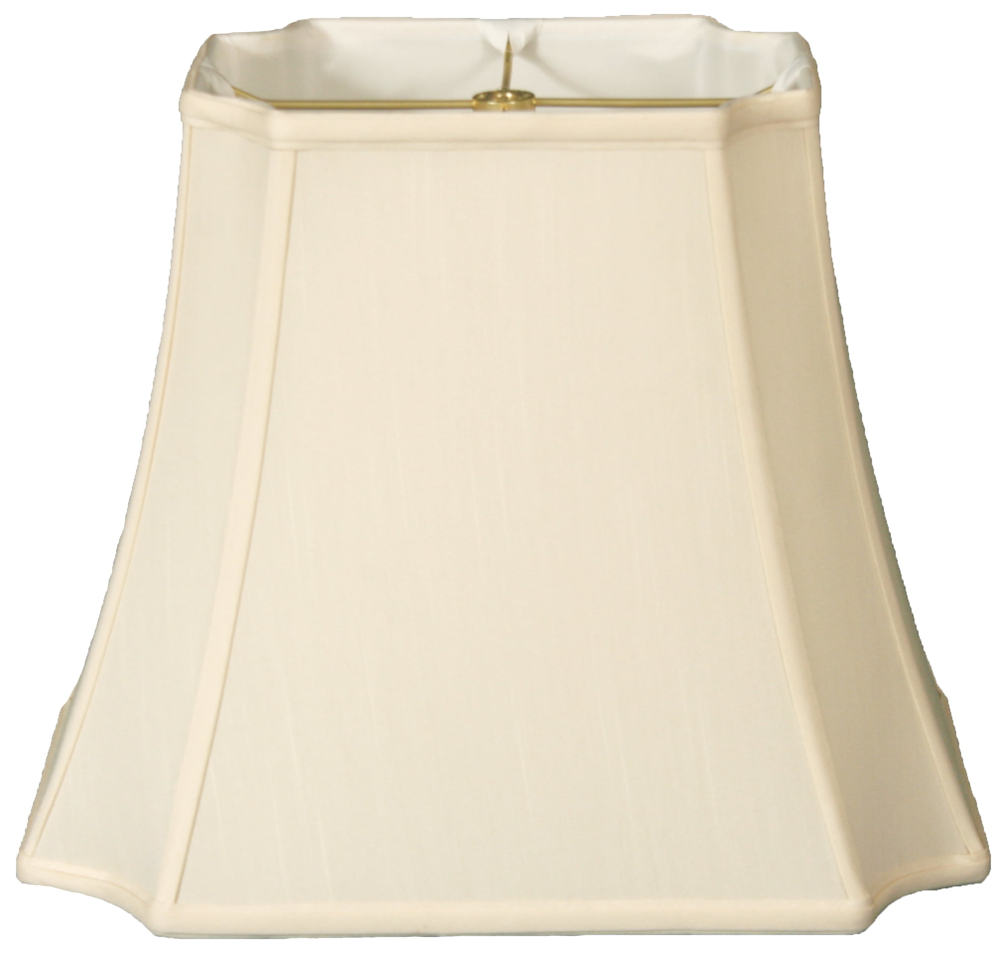 Royal Designs Inverted Cut Corner Pleated Designer Lamp Shade 7 x 15 x 11.5 Gray 