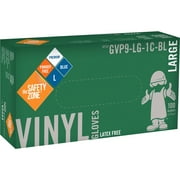Safety Zone Powder Free Blue Vinyl Gloves