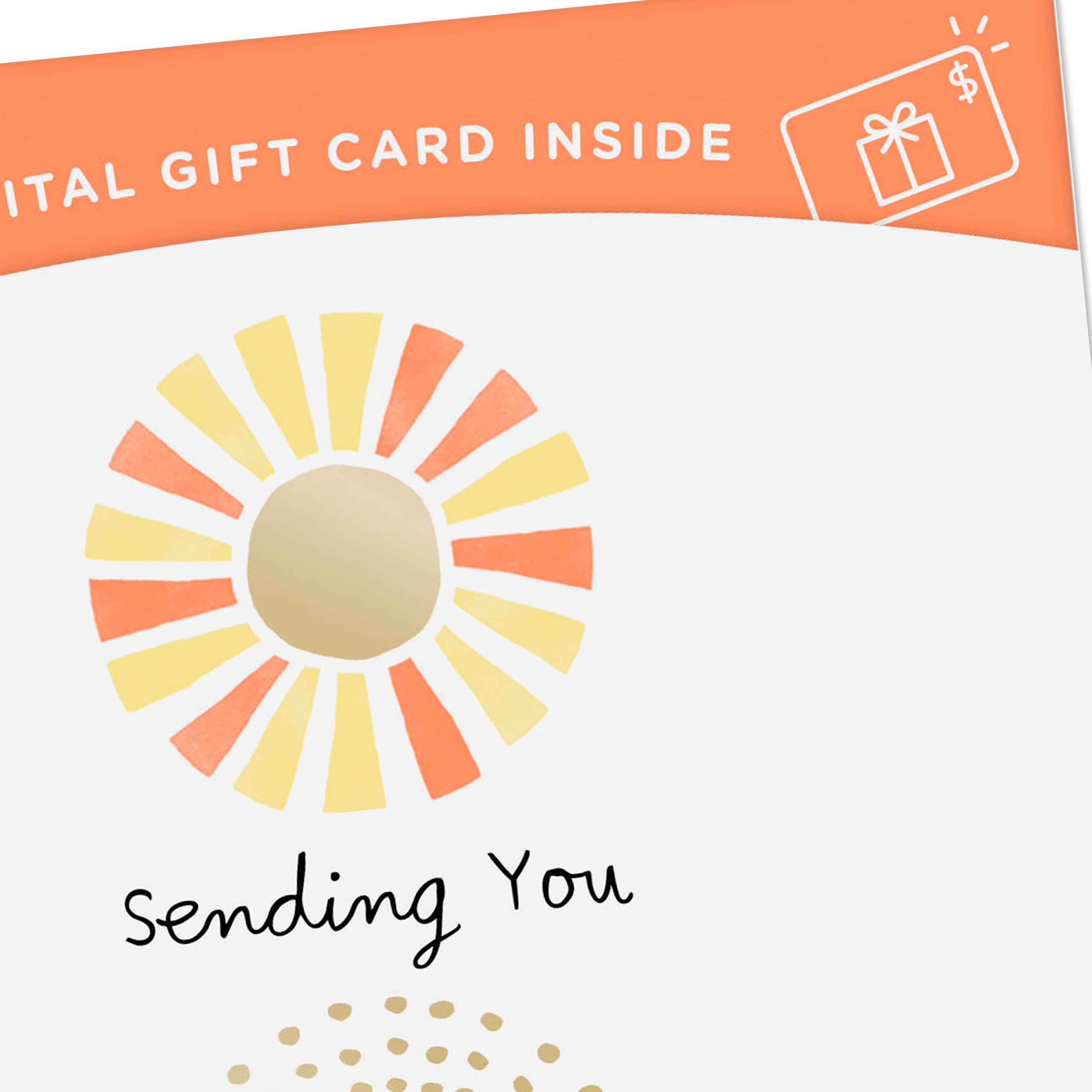 Hallmark Gift Card Greeting Encouragement Card (Sending You a Little Sunshine)