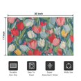 thumbnail image 5 of Pioneer Flower Floral Print Pattern Door Rugs,Washable Non Slip Door Mats Indoor,Decorative Door Mats,Entry Mat Indoor for Entrance,Bedroom,Kitchen,Bathroom,17"x30", 5 of 6