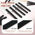 thumbnail image 5 of DF Professional Nail Files 180/240 Grit Black Emory Board 50Piece, 5 of 6