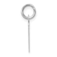 thumbnail image 2 of Diamond2Deal 14K Pendentif Initiale Lettre m en Or Blanc Incliné Petit pour Femmes, 2 of 6