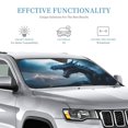 thumbnail image 2 of Bingfone Blue Thunder Storm Dragon Car Windshield Sunshade,Sun Foldable Sun Shield Sun Visor for Car - Small, 2 of 8
