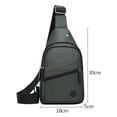 thumbnail image 4 of Bolsa impermeable para hombre | Bolso cruzado multi-capa para pecho | Deportes, ciclismo y running | Múltiples compartimentos para equipo y esenciales | Correa ajustable | 18x5x30 cm | Diseño moderno, 4 of 5