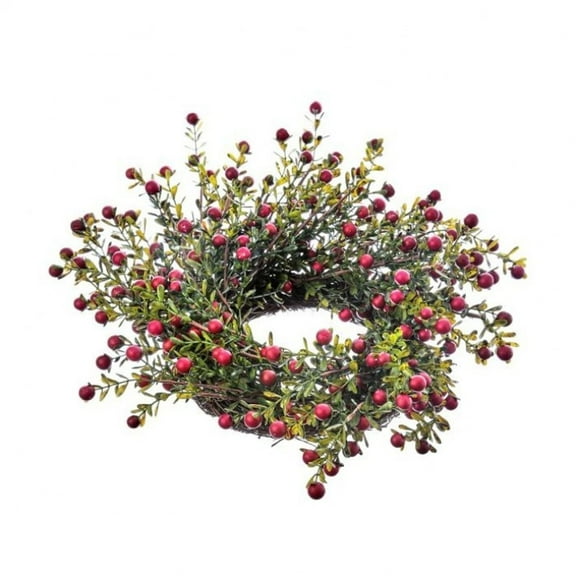 Regency International 15" Mini Wild Cranberry Leaf Wreath-C/R