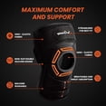 thumbnail image 2 of Welnove Compression Knee Brace Support ACL Meniscus Recovery for Men Women 1 Pack,Size S,Black, 2 of 7