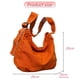 thumbnail image 2 of Bolso de lona lavable, bolso de hombro desgastado, bolso de mensajero simpleNaranja, 2 of 5