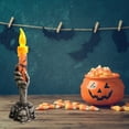 thumbnail image 3 of Plastic Ghost Hand Light Halloween Candlestick Shaped halloween light ghost Electric Candle Lamp Festival Atmosphere Props, 3 of 8