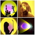 thumbnail image 3 of AMERTEER Robot Sunset Projection Lamp - 360 Degree Visual Mood Rotation Sunset Led Night Light Usb Led Projection Light Romantic Visual Mood Lighting Lamp For Bedroom Wedding Garden Party Home, 3 of 7
