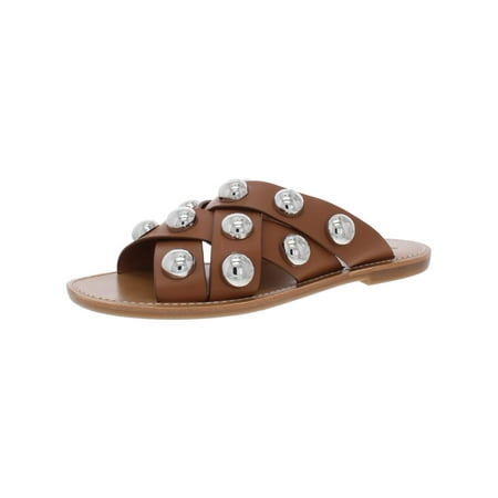 

Marc Fisher LTD Womens Mlraidan Leather Slip On Flat Sandals