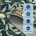 thumbnail image 6 of FairOnly 9'x12'Botanical Garden Washable Rug Bird & Fruit Non Slip Carpet for Boho Living Rooms Low Pile Stain Resistant Floor Cover for Bedroom Kitchen,Dark Blue, 6 of 7