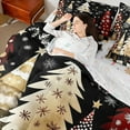 thumbnail image 4 of Castle Fairy Xmas Tree 7-Piece Twin Bedding Sets for Teenagers,Winter Snowflakes Bedding Comforter Set,Rustic Vintage Breathable Sheet Sets,Luxury Bedroom Decor, 4 of 8