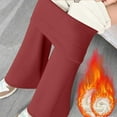 thumbnail image 2 of Rutainlusire Womens Trendy Warm Fleece Slim Flared Leg Pants 2025 Fall Winter Fashion Casual Women Span Ladies Leggings High Waist Keep Warm Solid Long Pants, 2 of 5