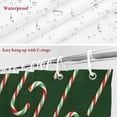 thumbnail image 6 of Christmas Candy Bathroom Shower Curtain Stripe Candy Cane Winter Green Waterproof Washable Shower Curtains for Bathtub Bath Decor with Grommets and Hook 36 X 72 Inch, 6 of 8
