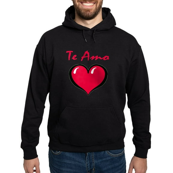 CafePress - Te Amo Hoodie (Dark) - Pullover Hoodie, Classic, Comfortable Hooded Sweatshirt
