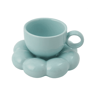 Egg Style Cappuccino Cup & Saucer (6.7oz/200ml) - Set of 2