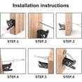 thumbnail image 5 of Reversible Design Gate Latch, Self-Locking Quick Release For Easy Operation, Thicken Steel Construction Offering Superior Durability, Suitable For Various Gates, 5 of 5