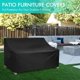 thumbnail image 4 of Funda de sofá impermeable, sofá de exterior de 4 plazas, salón profundo resistente, muebles de jardín grandes con ventilación de aire, 4 of 5