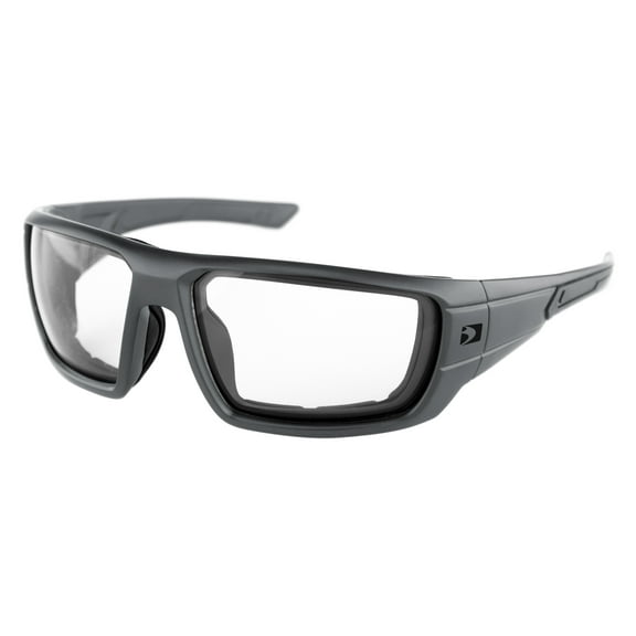 Bobster Mission Sunglasses Matte Gray w/Clear Lens