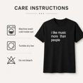 thumbnail image 6 of I Like Music More Than People Graphic T-Shirt, Unisex Classic Fit Tee, 6 of 9