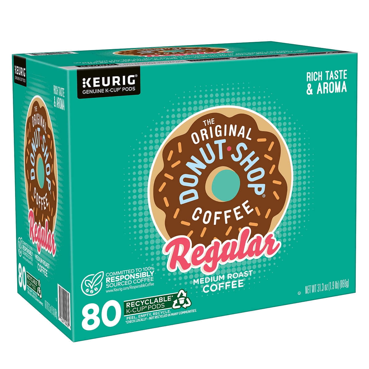 The Original Donut Shop Coffee K-Cup Pod, 80 Count