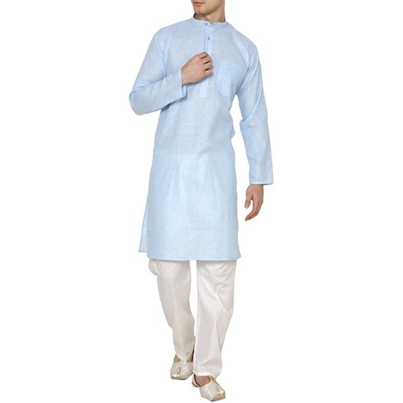 Royal Kurta Men's Cotton Linen Kurta Pyjama