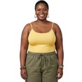 thumbnail image 3 of Emmalise Women's Basic Long Camisole Adjustable Strap Cami, Butter, 3 of 8