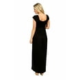 thumbnail image 3 of 24seven Comfort Apparel Cap Sleeve Empire Waist Maternity Maxi Dress, 3 of 3