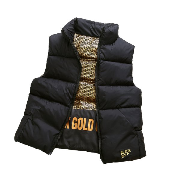 YTDSCS Kids Baby Boys Girls' Light-Weight down Cotton Vest Stand Collar Puffer Sleeveless Jacket Fall Winter Cotton Waistcoat 3-13 Years Old