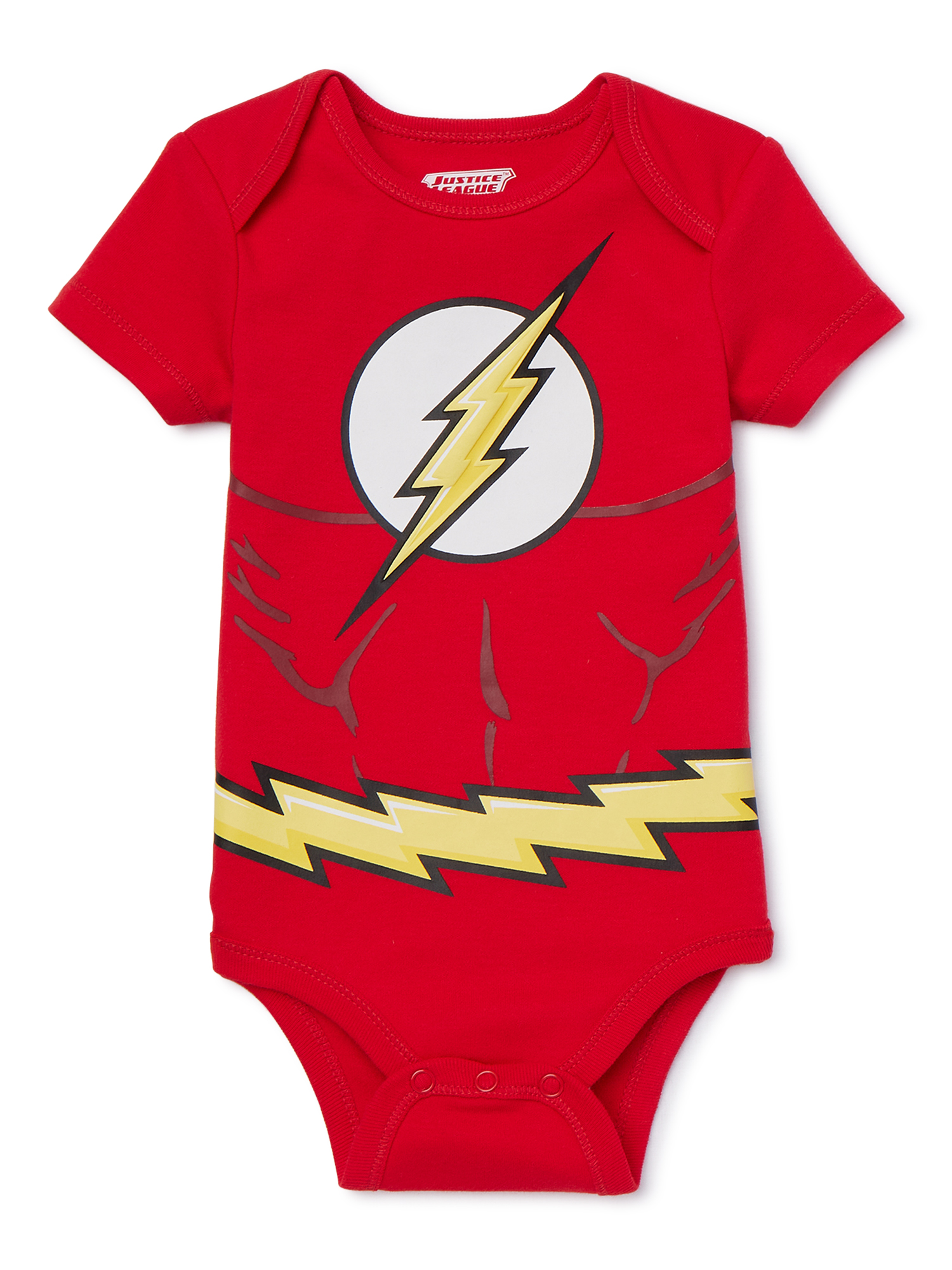 Justice League Baby Boy Short Sleeve Bodysuits, 3-Pack - image 4 of 7