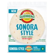 Guerrero Sonora Style Flour Tortillas, Fajita Size, 18 Count