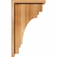 thumbnail image 3 of 6"W x 12"D x 20"H Pescadero Rough Sawn Corbel w/Backplate, Western Red Cedar, 3 of 9