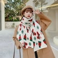 thumbnail image 7 of TERGAYEE Holiday Scarf Printed Scarf For Women Holiday Gift Long Unisex Scarf Lightweight Soft Sheer Holiday Decor, 7 of 7
