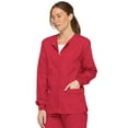 thumbnail image 5 of Dickies EDS Signature Medical Scrubs Warm Up Jacket for Women Snap Front Plus Size 86306, 5 of 8