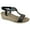 Black, variant on Cipriata Womens Gilda Jewel Sandals