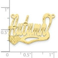 thumbnail image 3 of 10k Yellow Gold Diamond-cut Heart Name Plate Polished Material Primary Luxurious Captivating Ethereal An unforgettable keepsake to treasure forever, 3 of 4