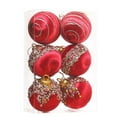 thumbnail image 2 of 6PCS 2.4" Satin Christmas Balls Ornaments, Silk Christmas Hanging Ball Decorations, Luxury Vintage Christmas Tree Decor for Xmas Holiday Wedding Party, 2 of 7