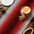 thumbnail image 3 of Dark Red Grey Black Ombre Table Runner 72 Inches, Farmhouse Gradient Minimalist Bed Runner Dresser Scarves Tabletop for Indoor Outdoor Parties/Ceremony/Banquet, 14" x 72", 3 of 8