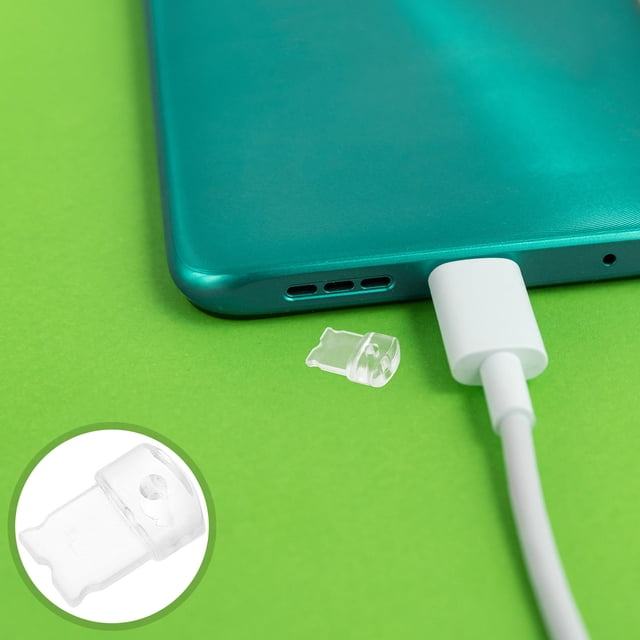 YOSADIER 10Ud Tapones De Protección Para USB De Teléfono Transparentes Y Resistentes